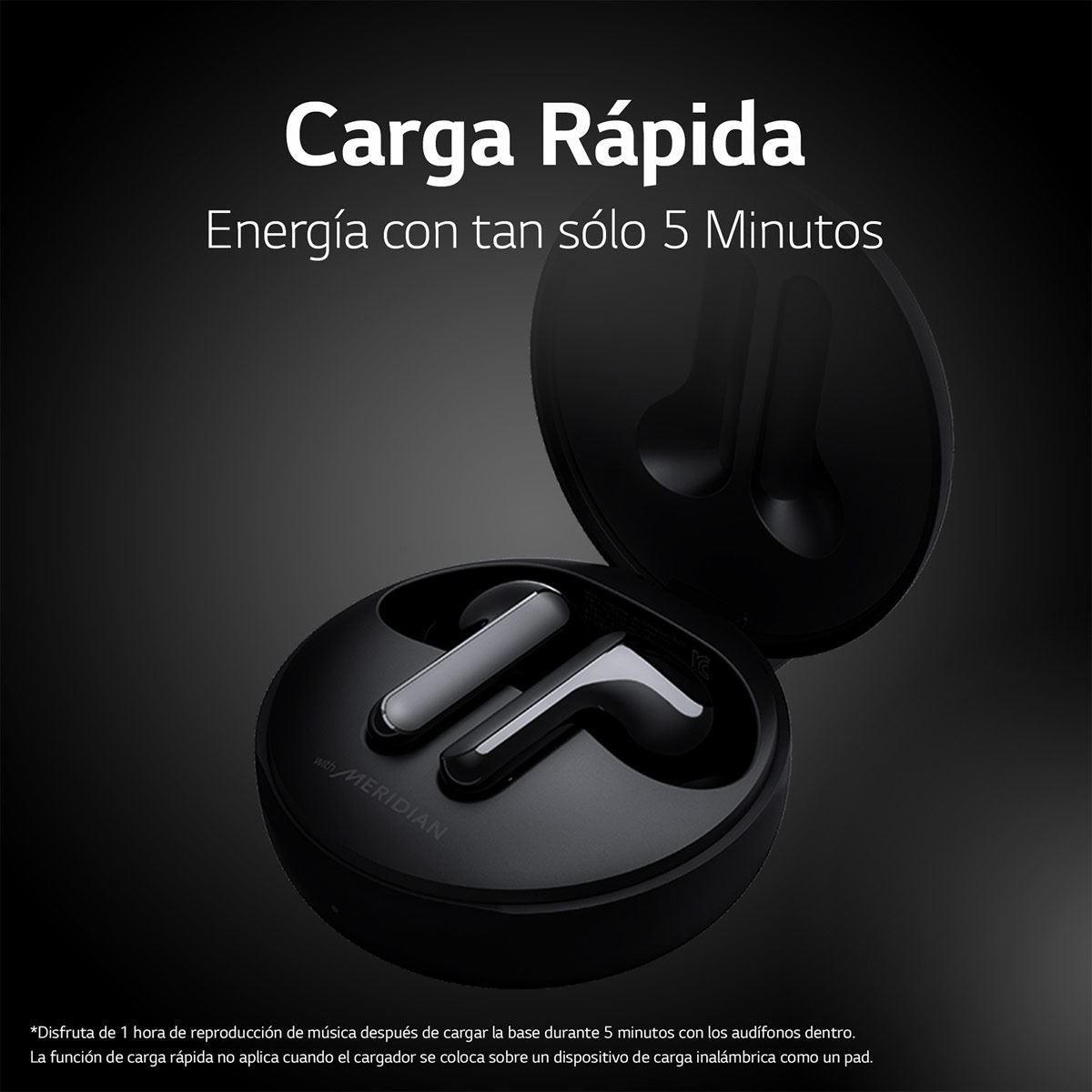 LG TONE Free FN4 - Audífonos Inalámbricos Bluetooth con Geles para oído Hipoalergénicos de Grado Médico  - Negros