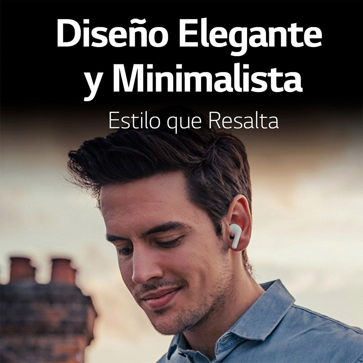 LG TONE Free FN5W - Audífonos Inalámbricos Bluetooth con Carga Inalámbrica - Blancos