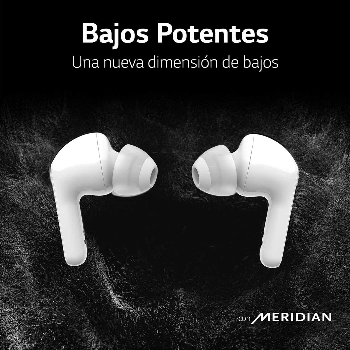 LG TONE Free FN7 - Audífonos Inalámbricos Bluetooth con Cancelación Activa de Ruido (ANC) - Blancos