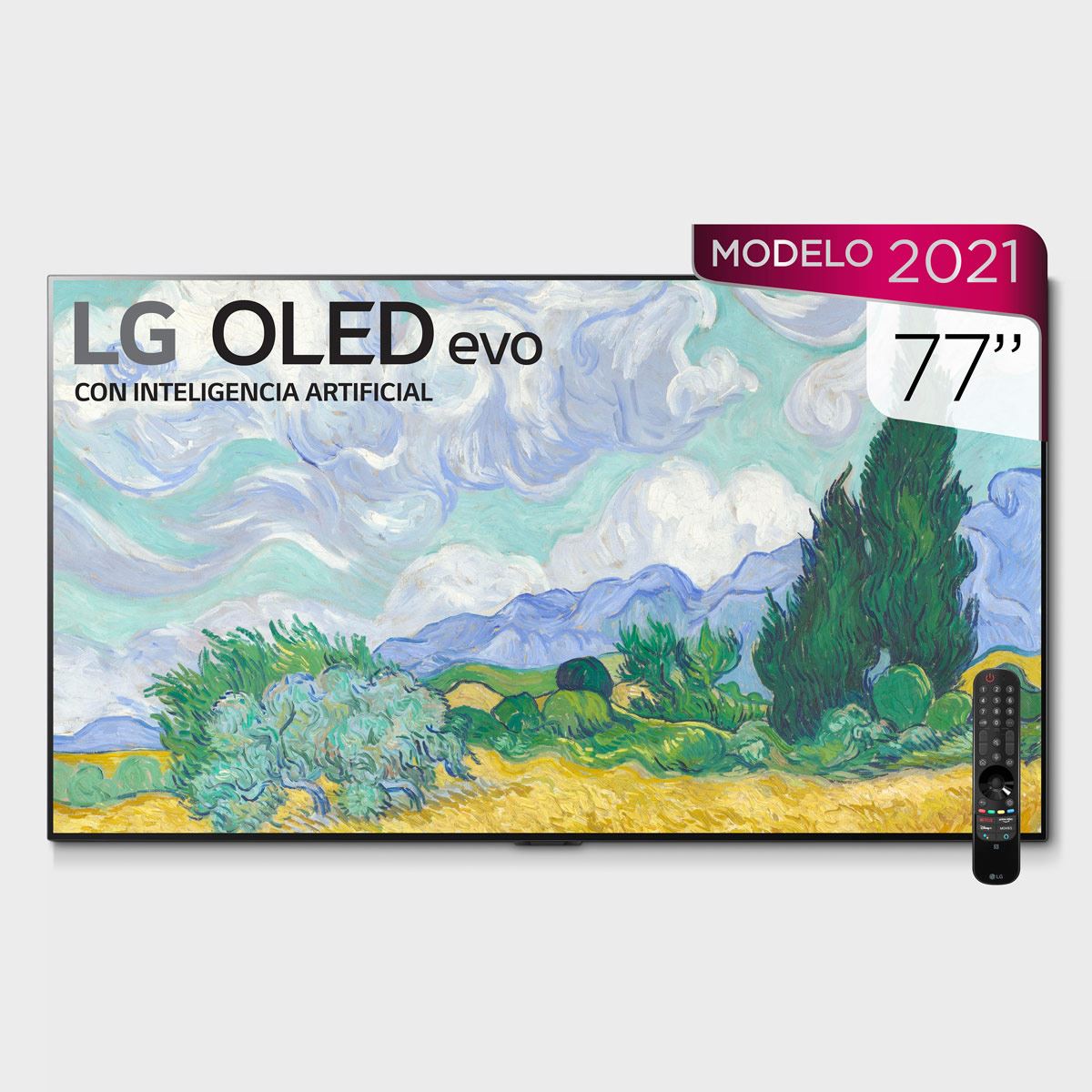Pantalla LG 77 pulgadas OLED EVO TV AI ThinQ 4K
