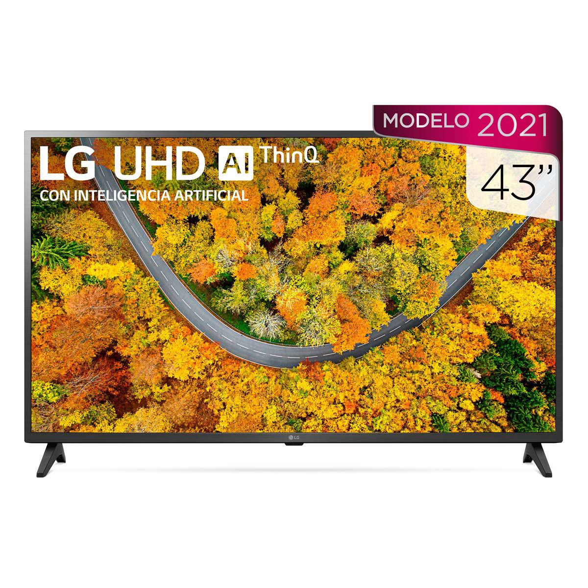 Pantalla AI ThinQ LG 43 Pulgadas 4K UHD 43UP7500PSF