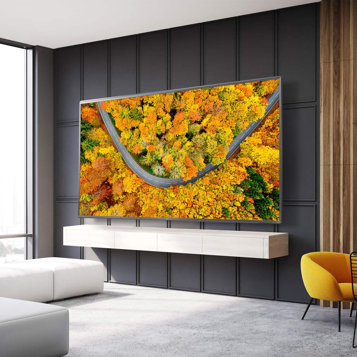 Pantalla AI ThinQ LG 55 Pulgadas 4K UHD 55UP7500PSF