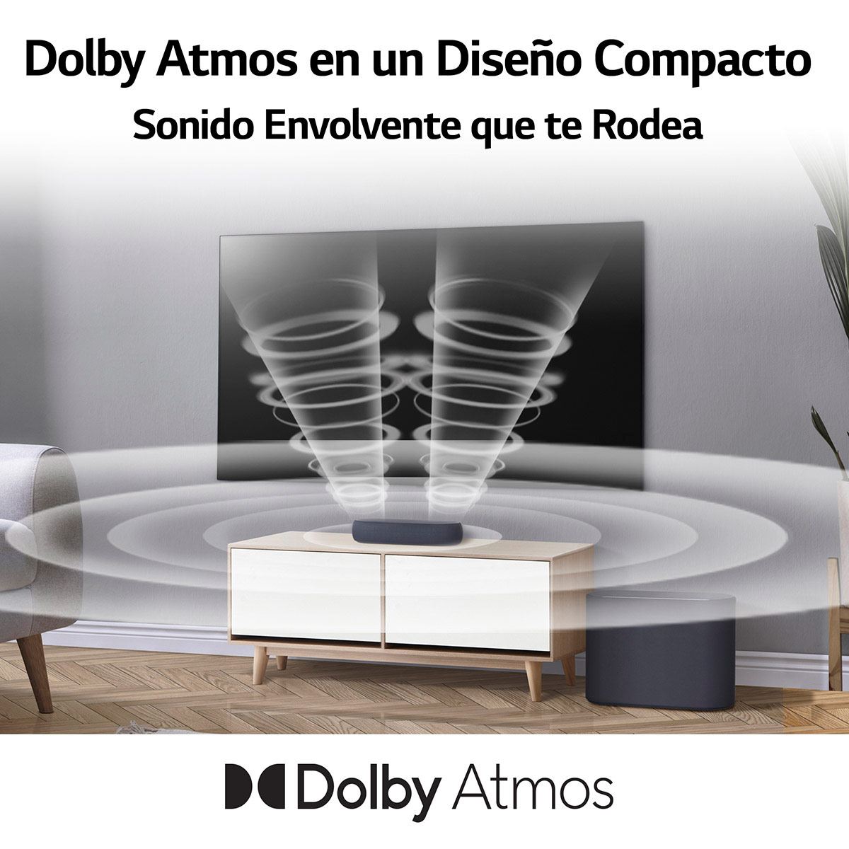 Barra de Sonido LG Eclair QP5 con 3.1.2 canales