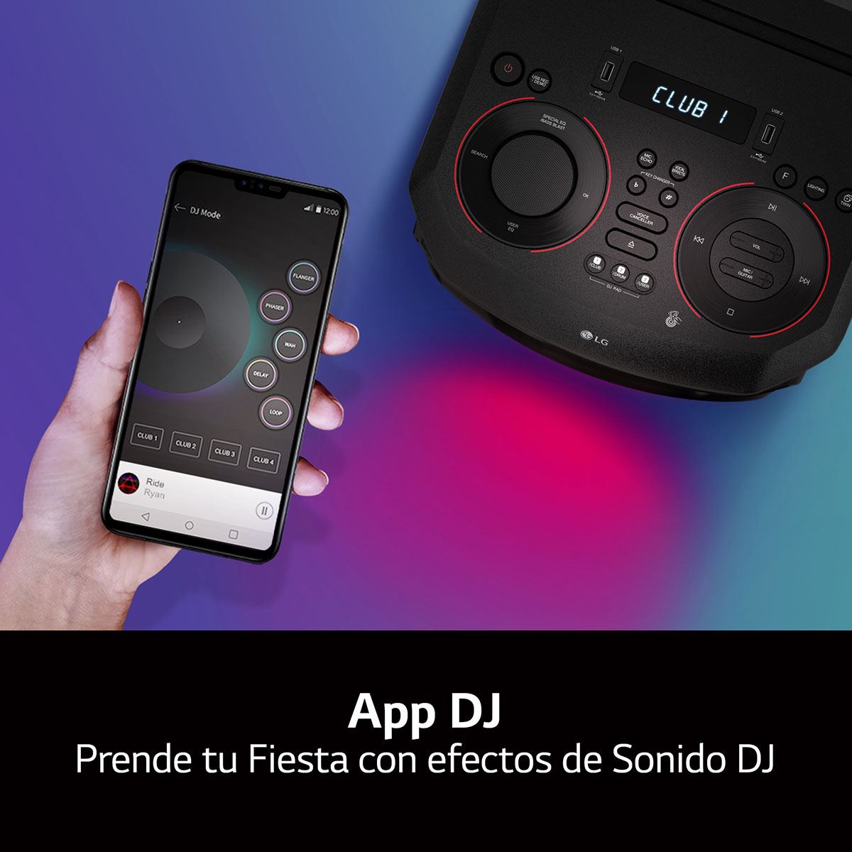 Torre de Sonido LG Xboom RN7 con Woofer Super Bass Boost