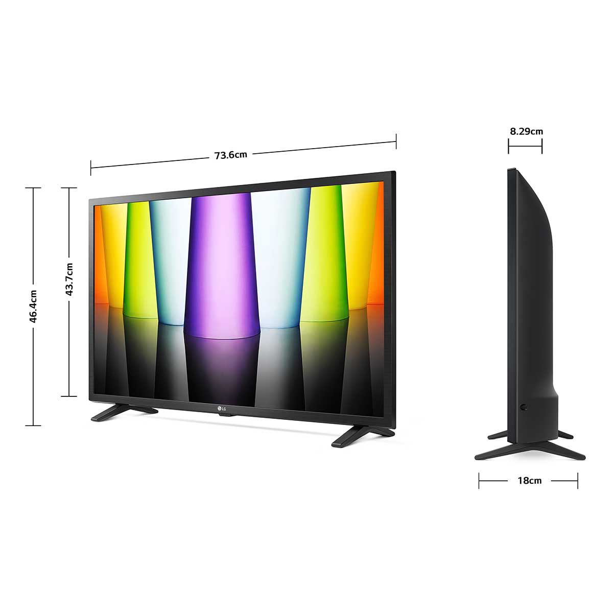 Pantalla AI ThinQ LG 32 Pulgadas Smart TV HD 32LQ630BPSA