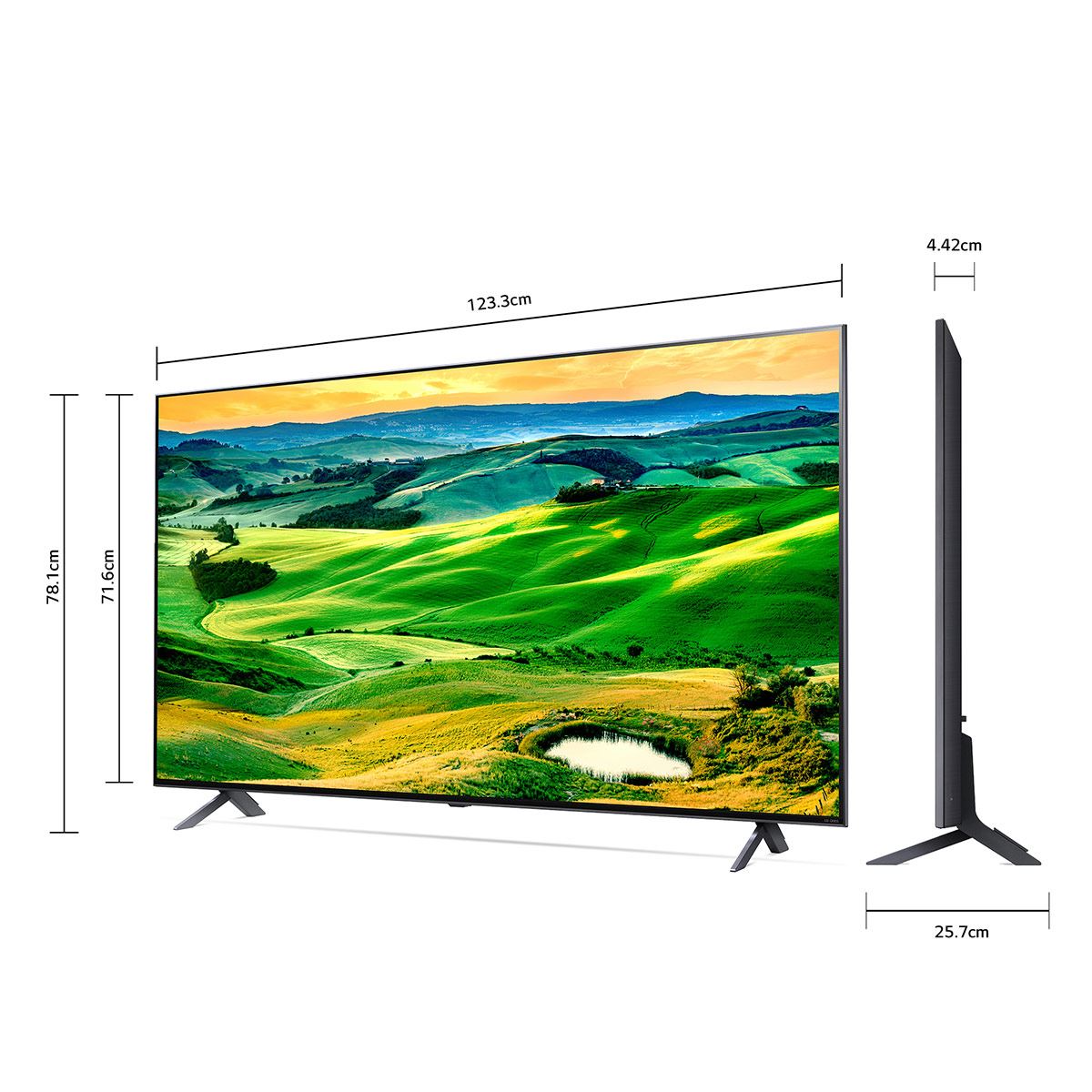Pantalla LG QNED TV 55 pulgadas 4K SMART TV con ThinQ AI 55QNED80SQA