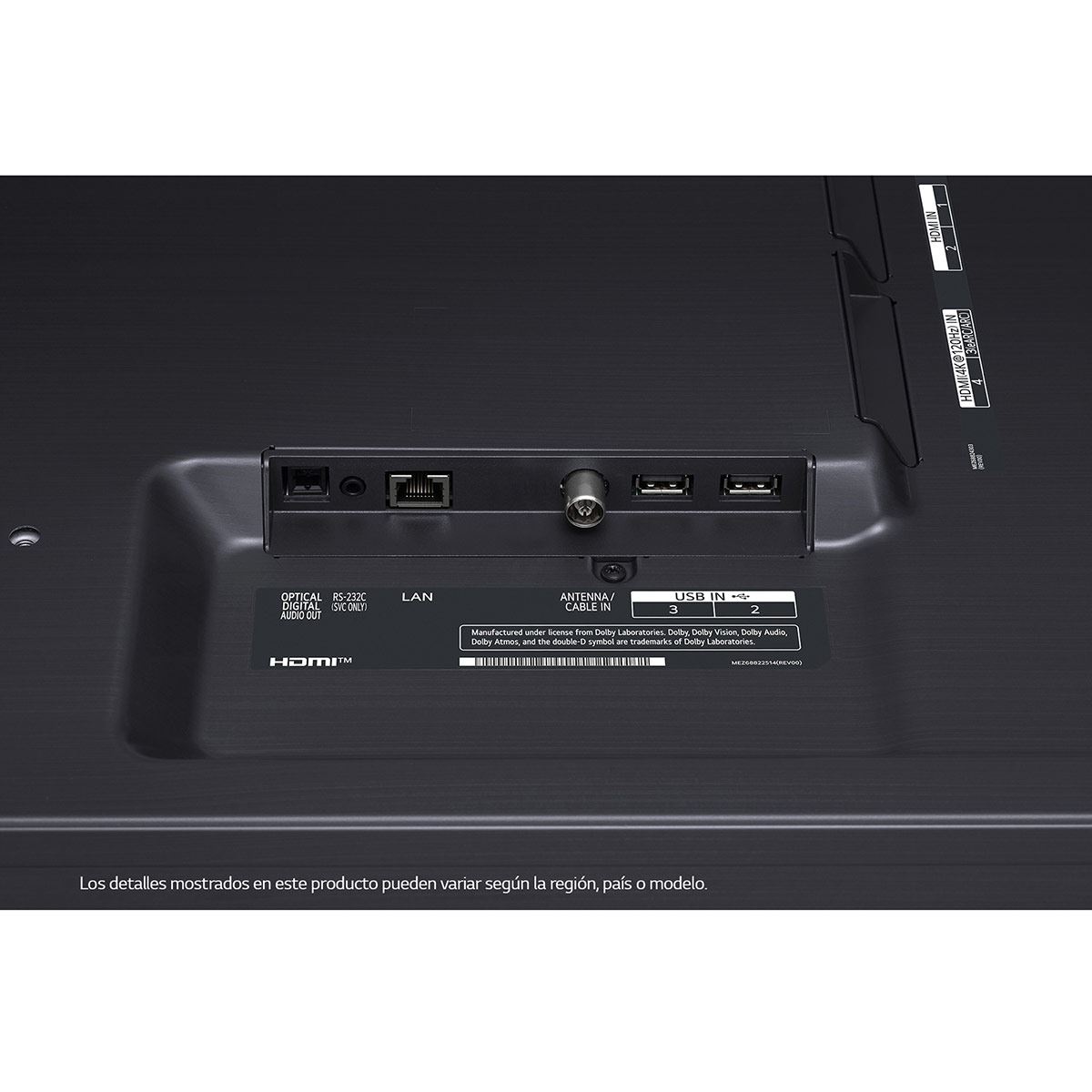 Pantalla LG QNED TV 55 pulgadas 4K SMART TV con ThinQ AI 55QNED80SQA