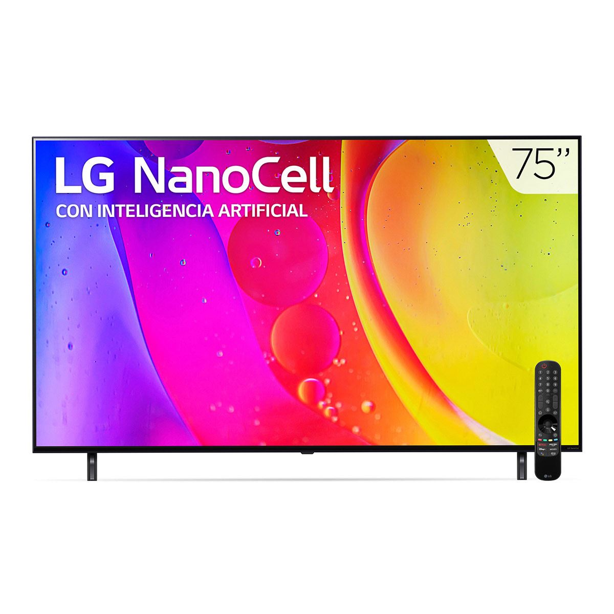 Pantalla LG NanoCell TV 75 Pulgadas 4K SMART TV con ThinQ AI 75NANO80SQA