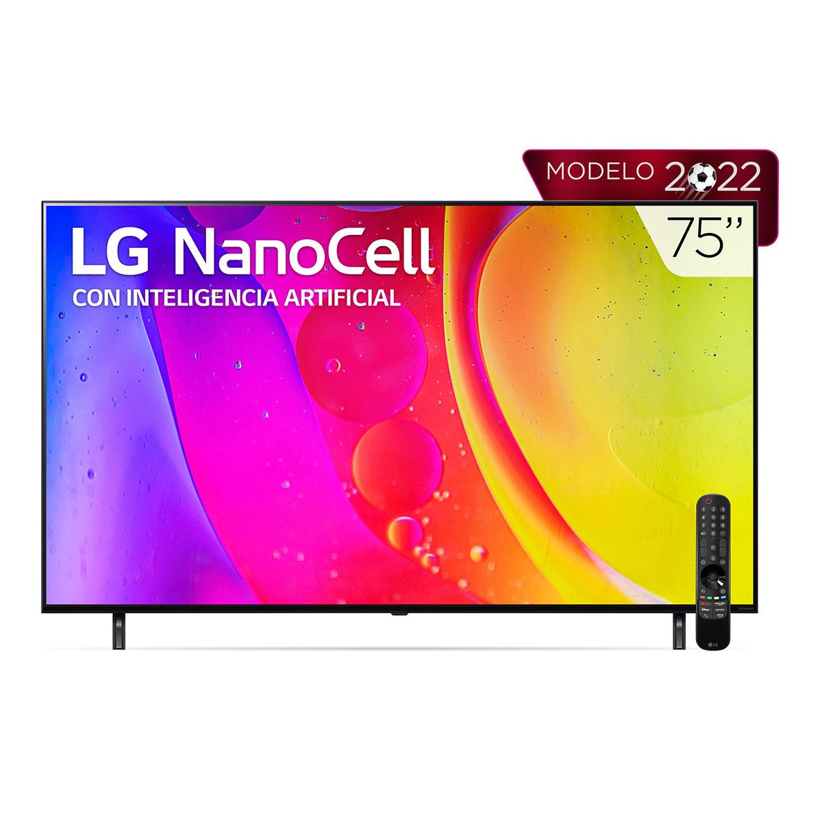 Pantalla LG NanoCell TV 75 Pulgadas 4K SMART TV con ThinQ AI 75NANO80SQA
