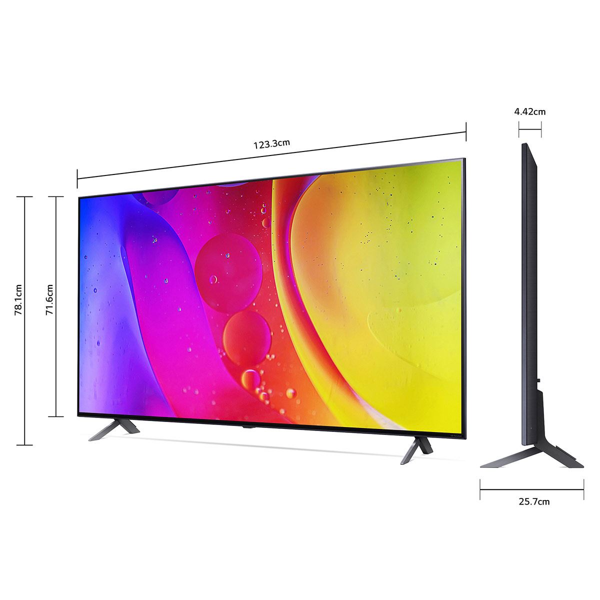 Tv LG de 55 pulgadas NanoCell 4k Ultra HD, Smart Tv con inteligencia  artificial, modelo 55NANO80SPA Santa Cruz