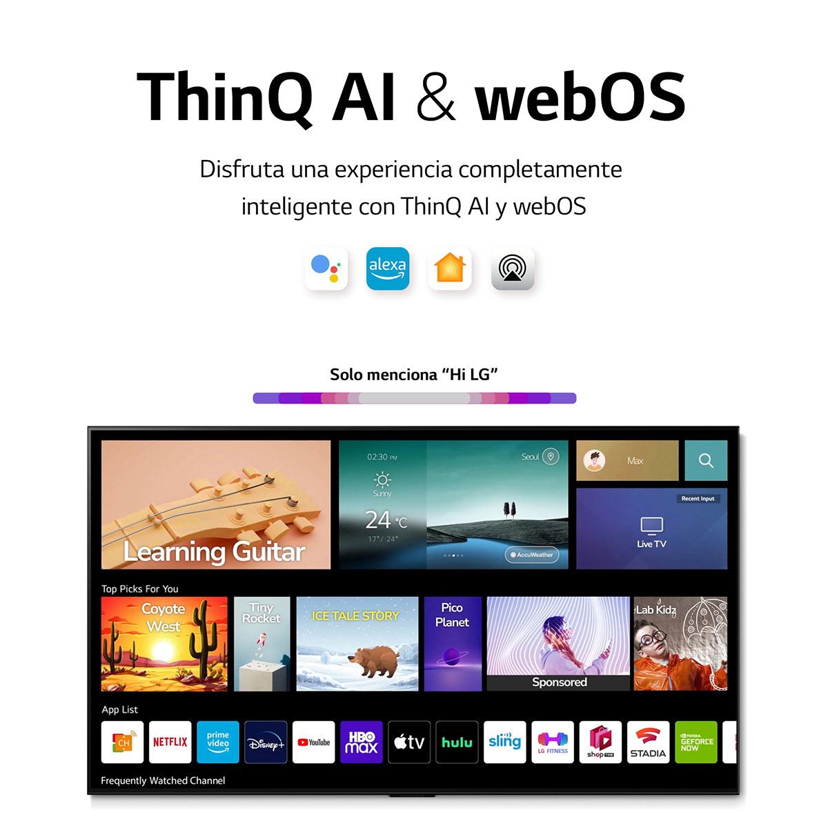 Pantalla LG NanoCell TV 50 Pulgadas 4K SMART TV con ThinQ AI