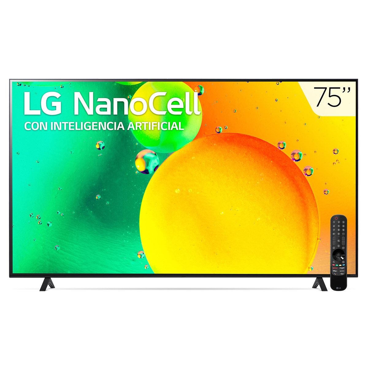 Pantalla  LG NanoCell TV 75 Pulgadas 4K SMART TV con ThinQ AI