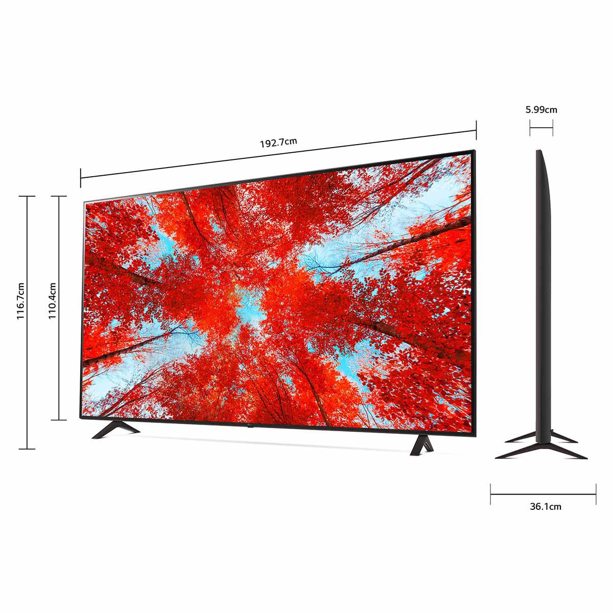 Pantalla LG UHD TV AI ThinQ 86 Pulgadas 4K SMART TV