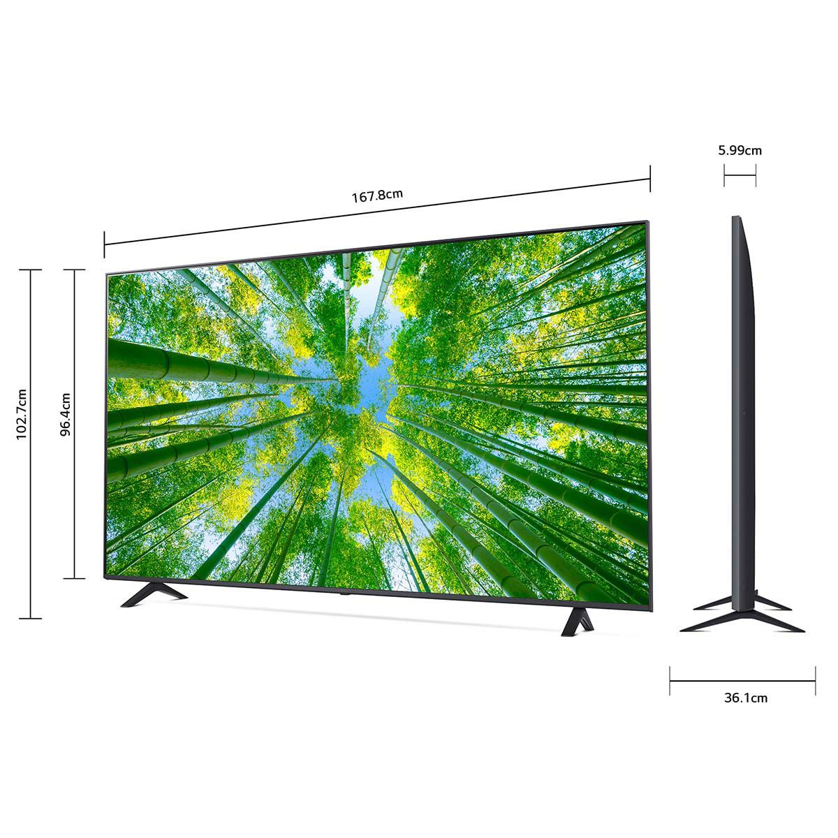 Pantalla LG 75 pulgadas 4K UHD 75UQ8050PSB