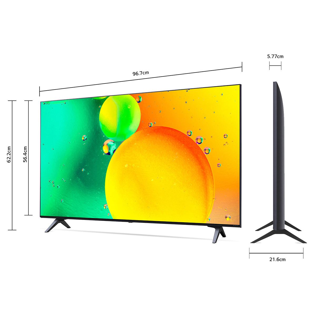 Pantalla LG NanoCell TV 43 Pulgadas 4K SMART TV con ThinQ AI