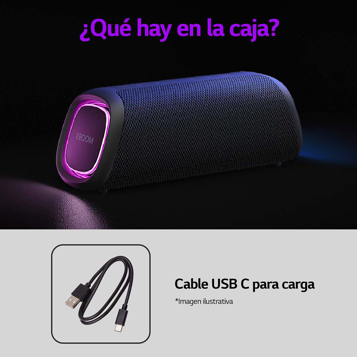 Bocina LG XBOOM Go XG5 negra