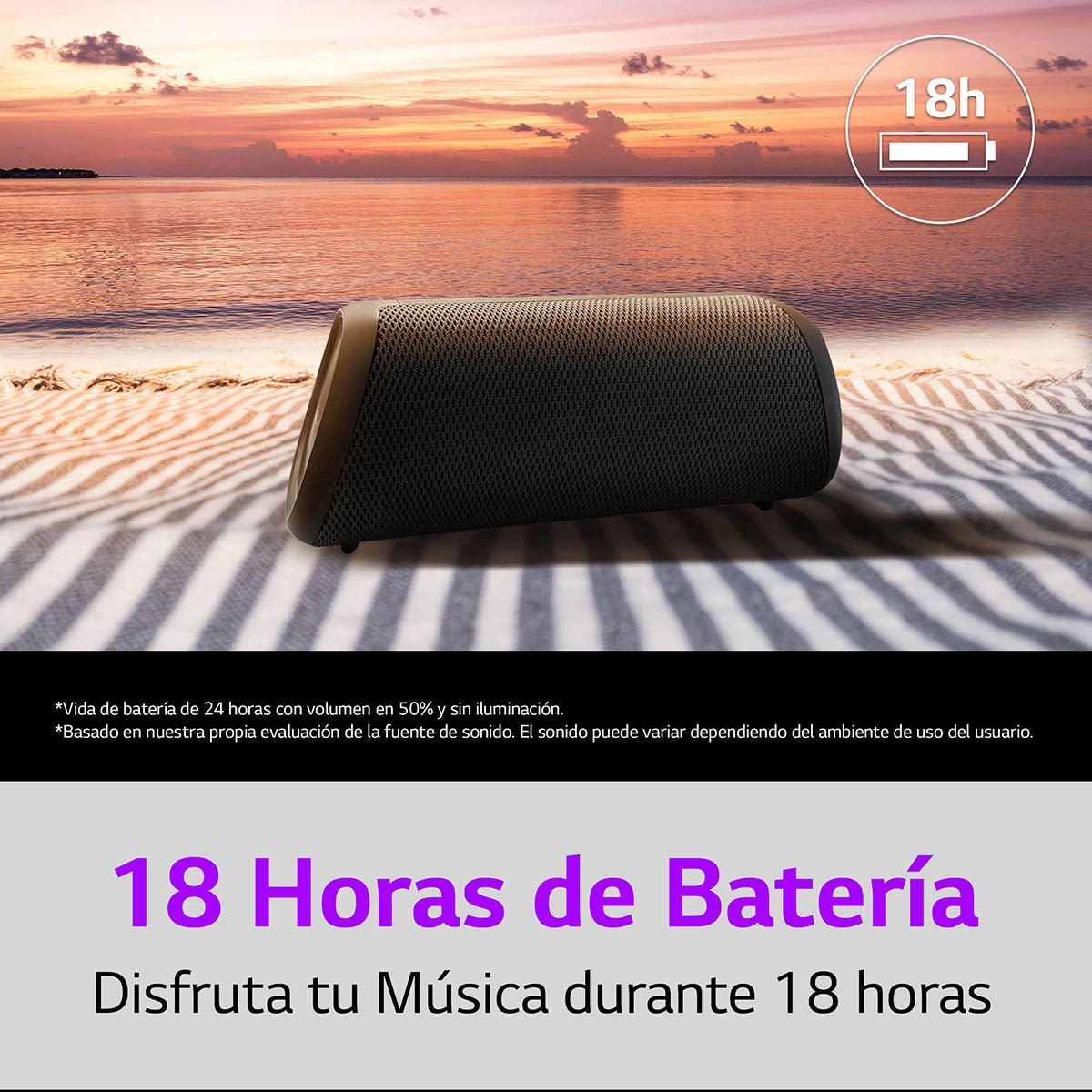 Bocina LG XBOOM Go XG5 negra