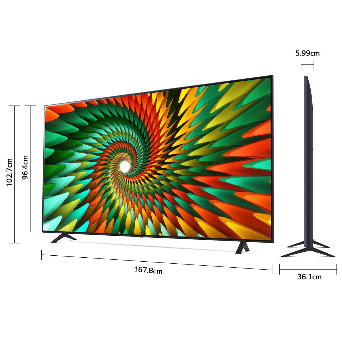 Pantalla LG 75 pulgadas 4K 75NANO77SRA