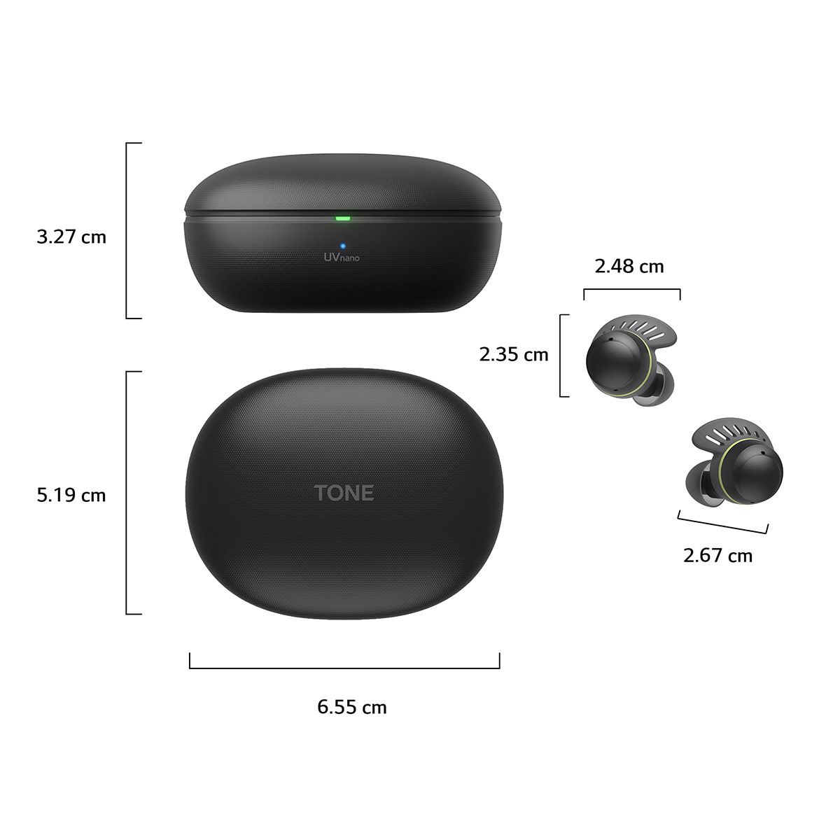 Audífonos LG Tone Free TF7 TWS negro