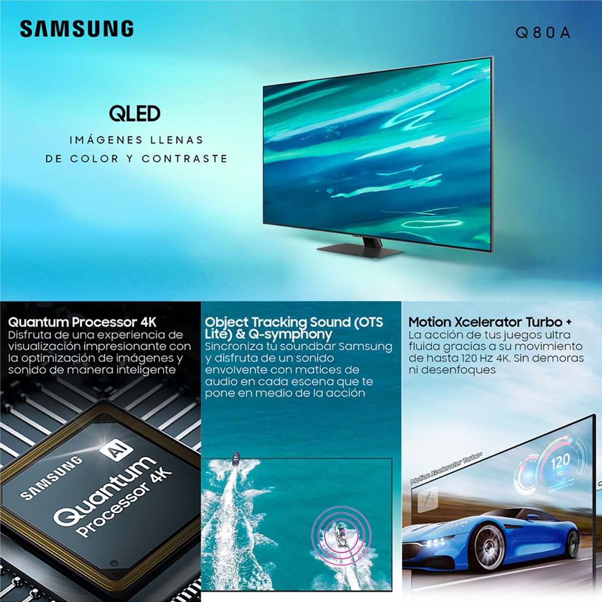 Pantalla Samsung 65 pulgadas QN65Q80AAFXZ