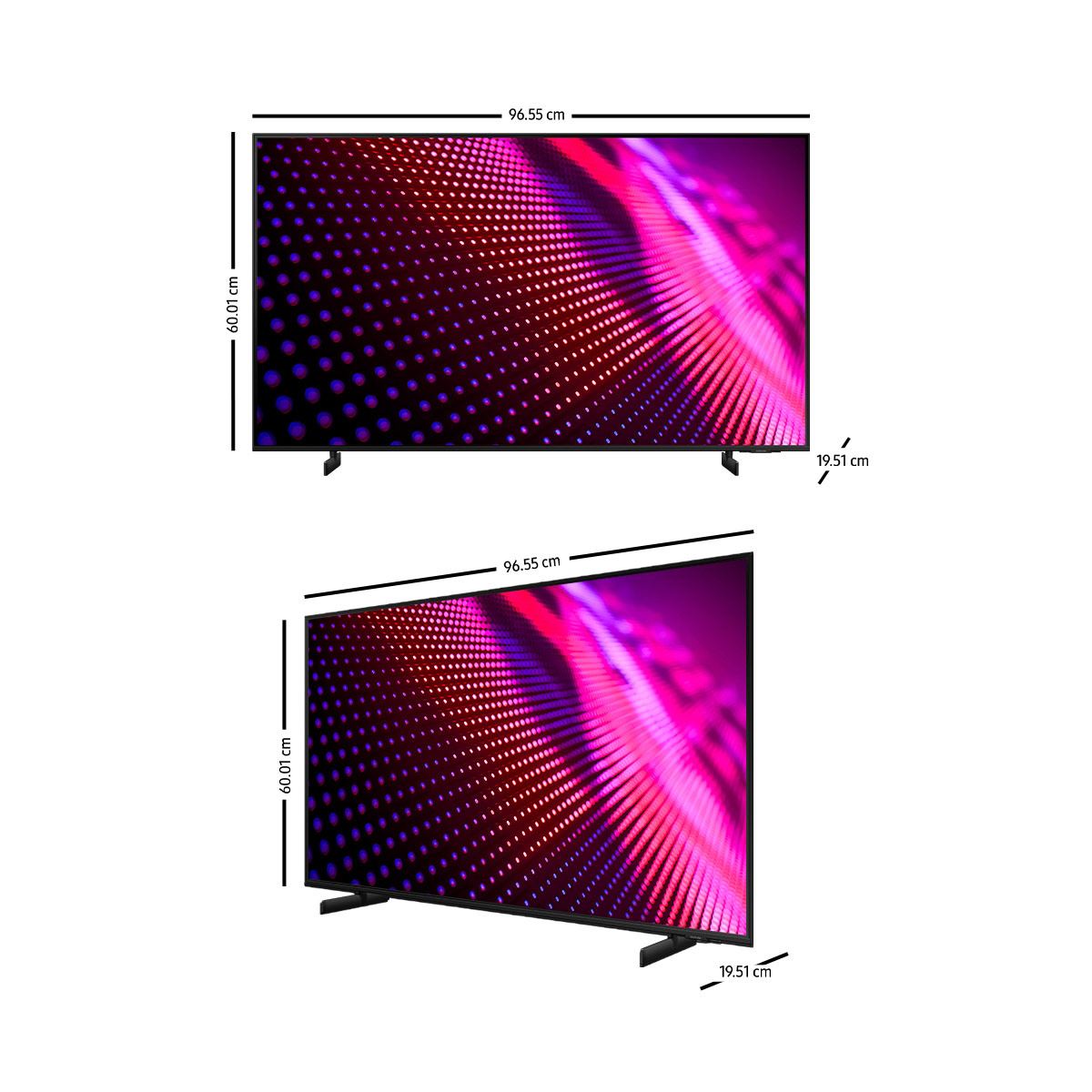 Pantalla Samsung 43 Pulgadas LED 4K UN43AU8000FXZX