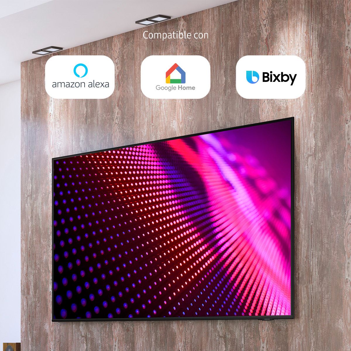 Pantalla Samsung 43 Pulgadas LED 4K UN43AU8000FXZX