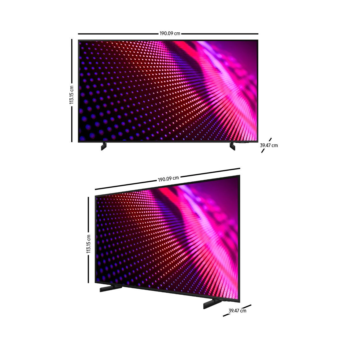 Pantalla LED Samsung 85 Pulgadas 4K UN85AU8000FXZX