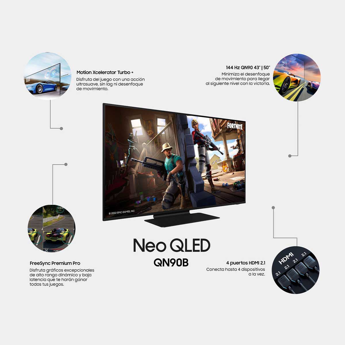 LED SAMSUNG 50"NEO QLED 4K SMART TV - NULL