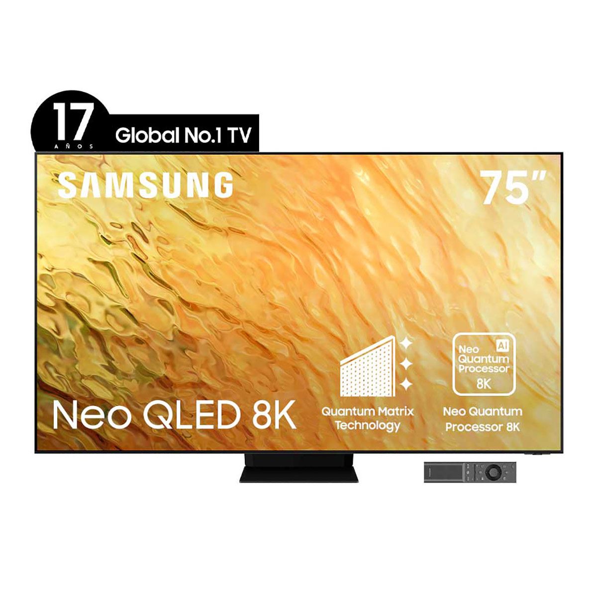 Pantalla Samsung 75" SMART TV QLED 8K