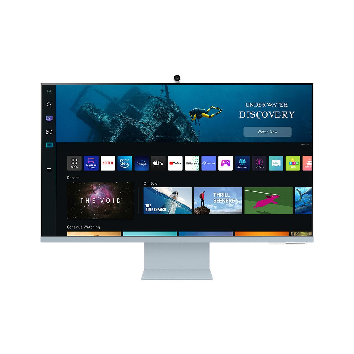 Monitor Samsung Smart M8 azul 32 pulgadas