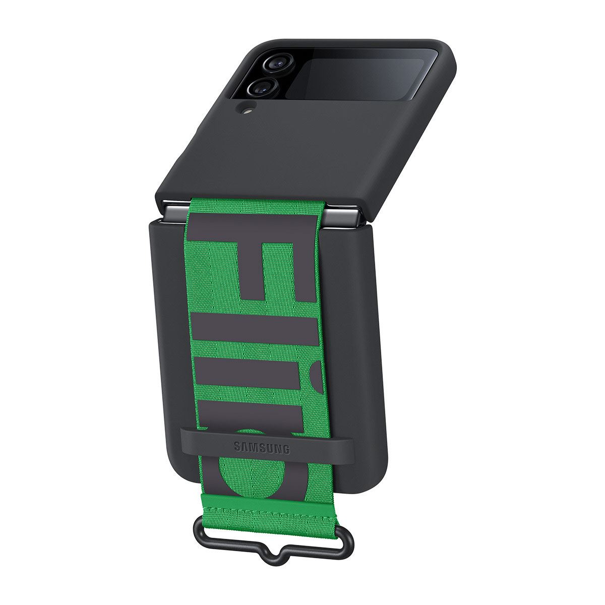 Funda para Galaxy Z Flip4 de silicón con strap