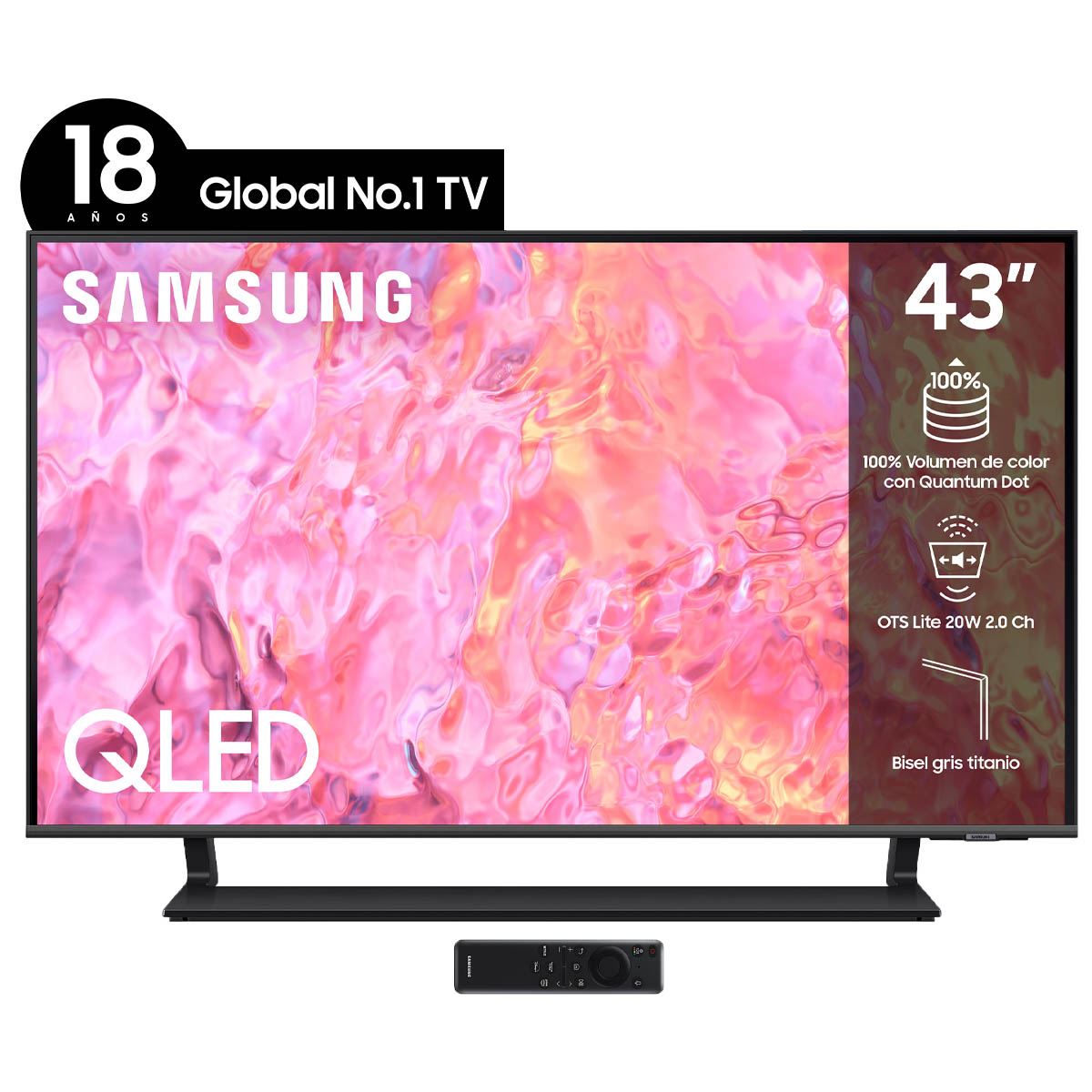 Pantalla Samsung 43 pulgadas QLED QN43Q65CAF