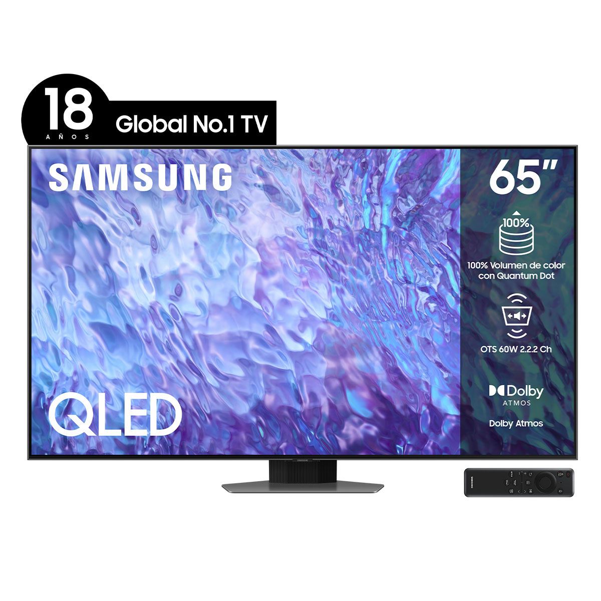 Pantalla Samsung 65 pulgadas QLED QN65Q80CAF