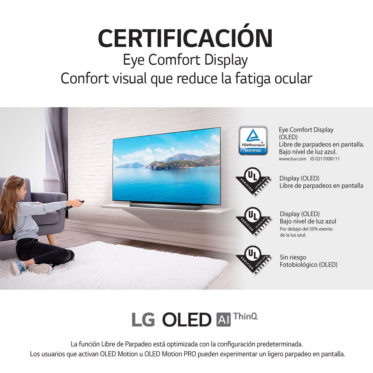Pantalla LG OLED TV AI ThinQ 4K 55" OLED55BXPUA