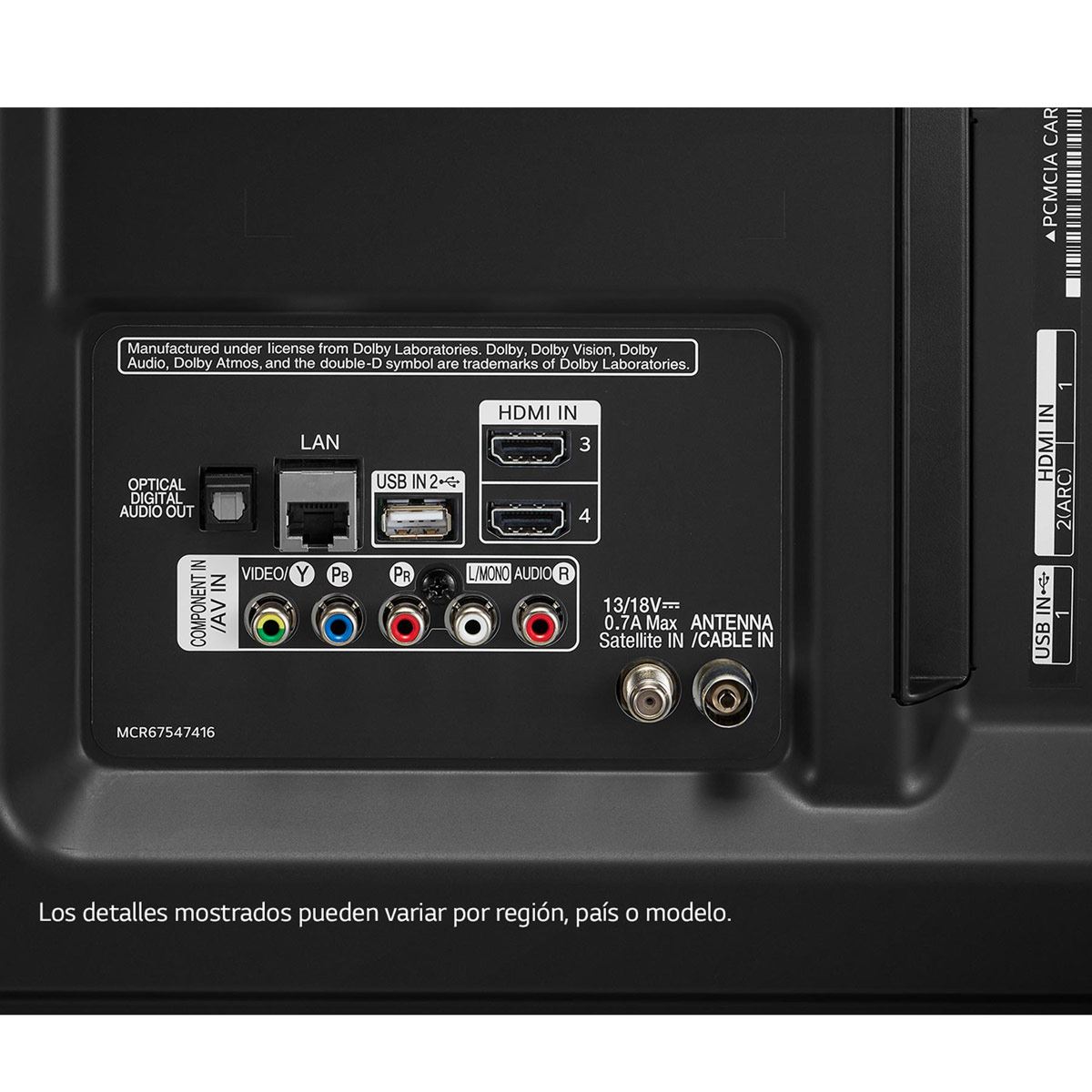 LG Pantalla LG UHD AI ThinQ 55'' UQ80 4K Smart TV