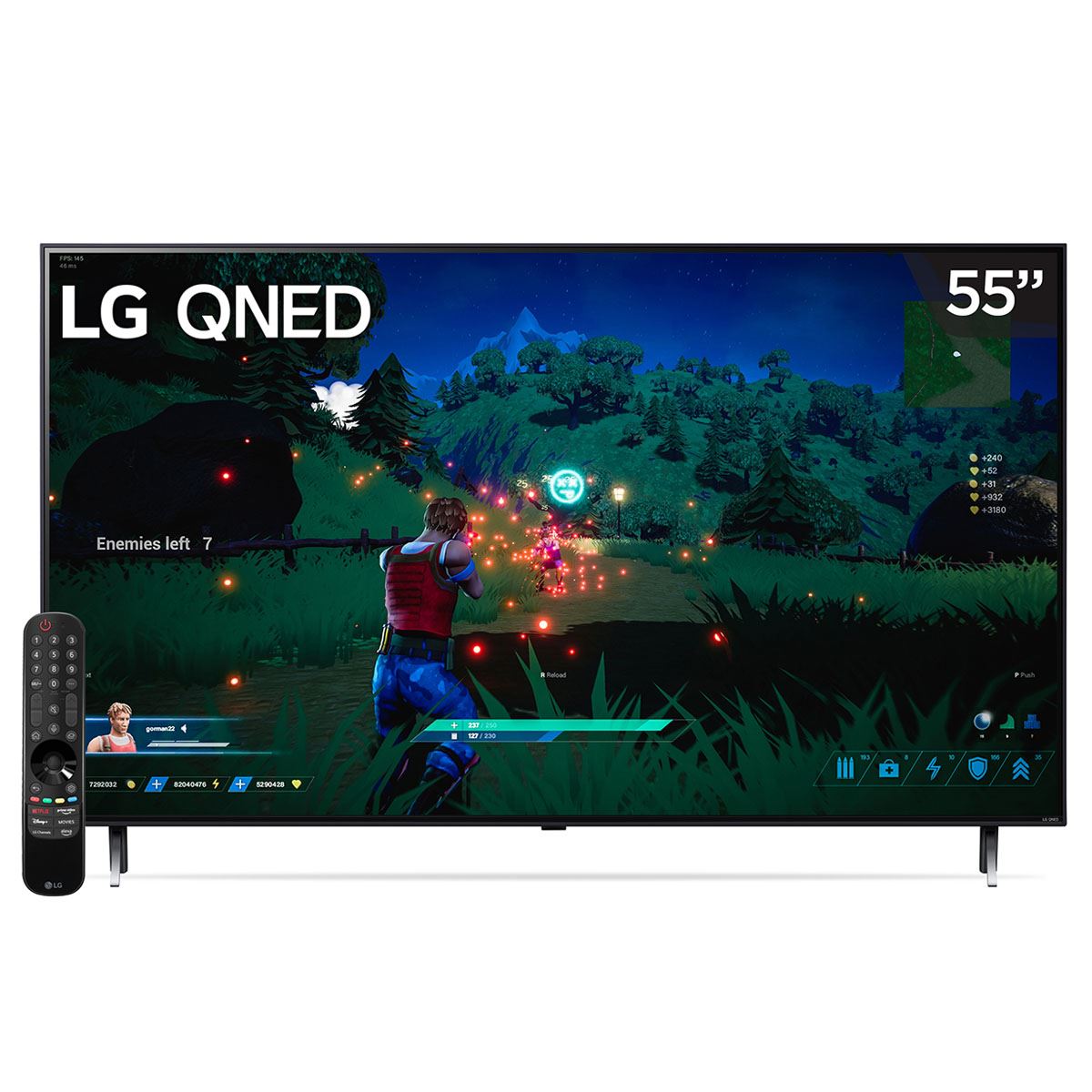 Pantalla Smart TV LG QNED de 55 pulgadas 4K/UHD 55QNED75SRA con