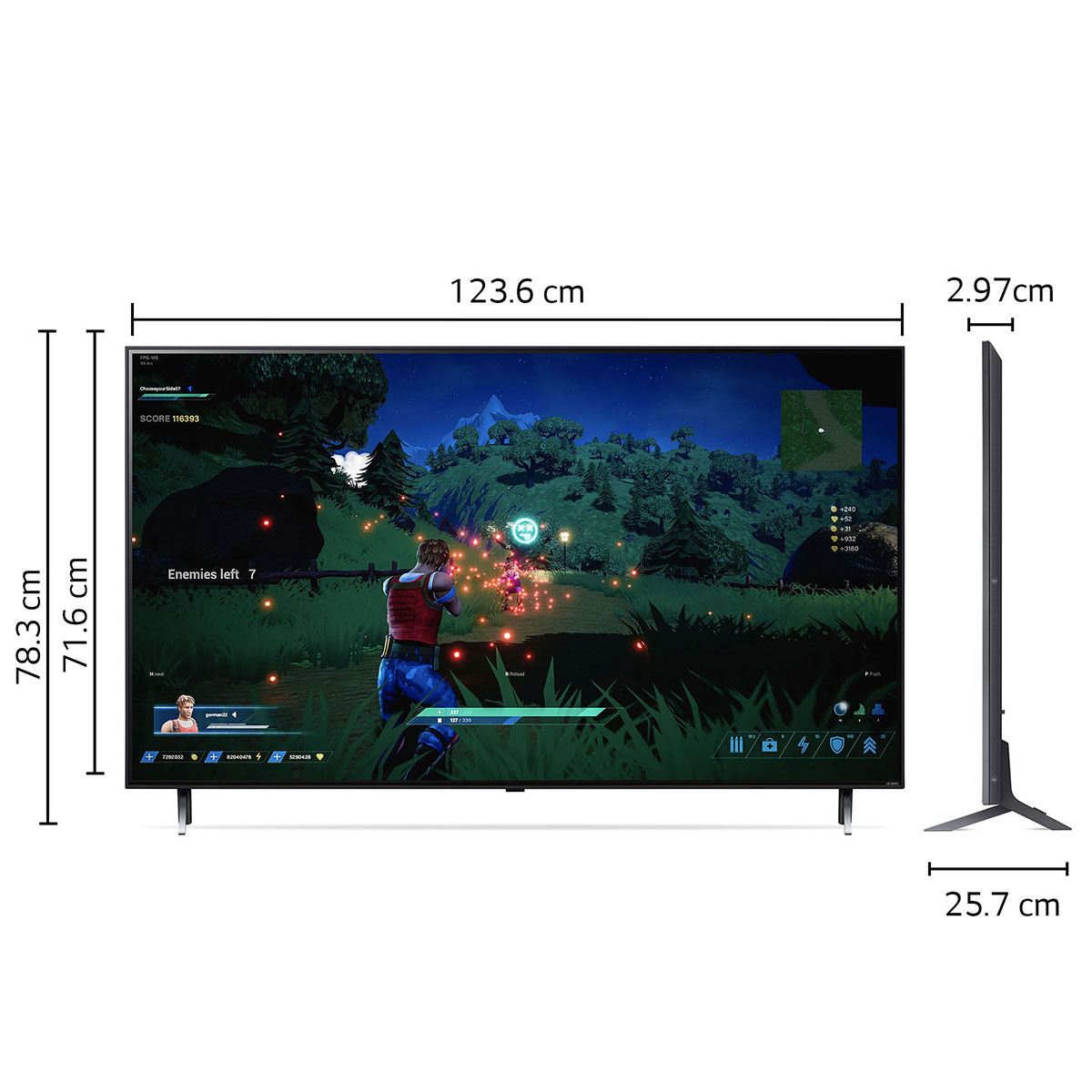 Pantalla LG 55 pulgadas 4K QNED 55QNED80SRA