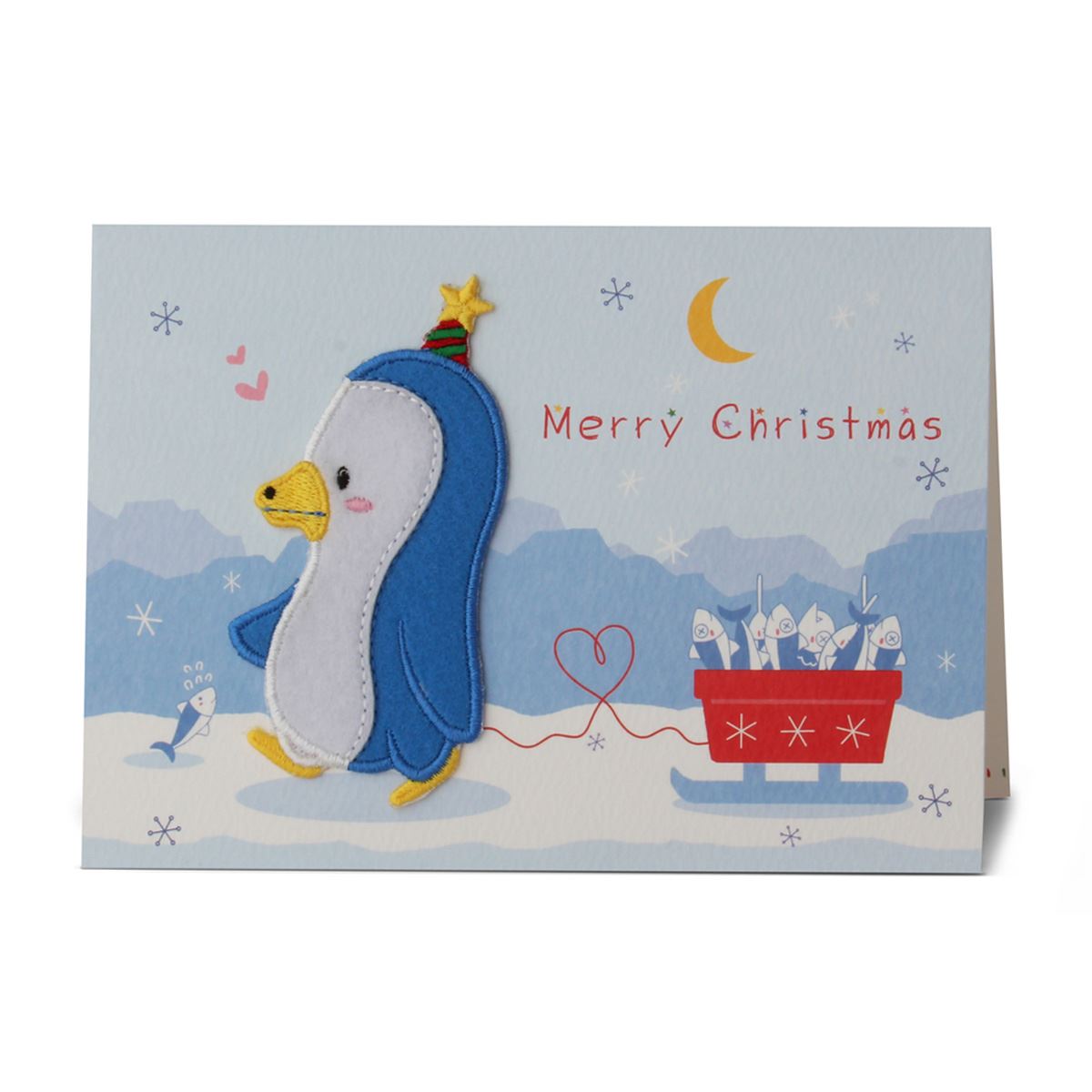 Tarjeta Pingüino Afelpado Yuricom