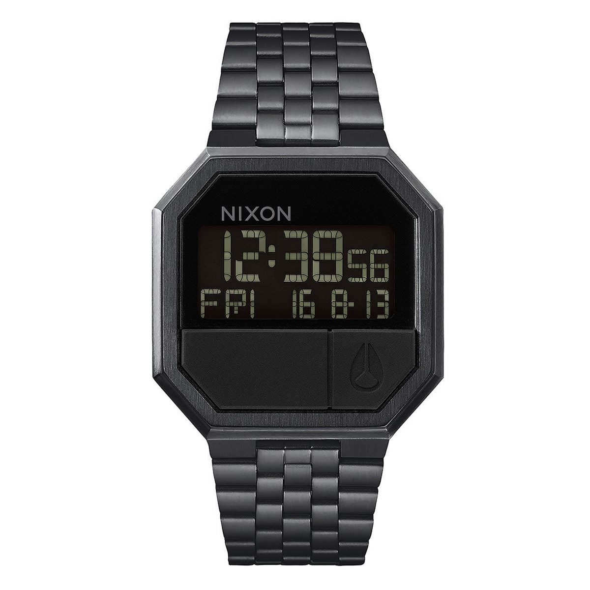 Nixon Orologio Uomo A105-2853-00 - Quarzo Analogico, Cassa Acciaio Argento 42mm, Cinturino In Pelle Marrone, Sentry Leather