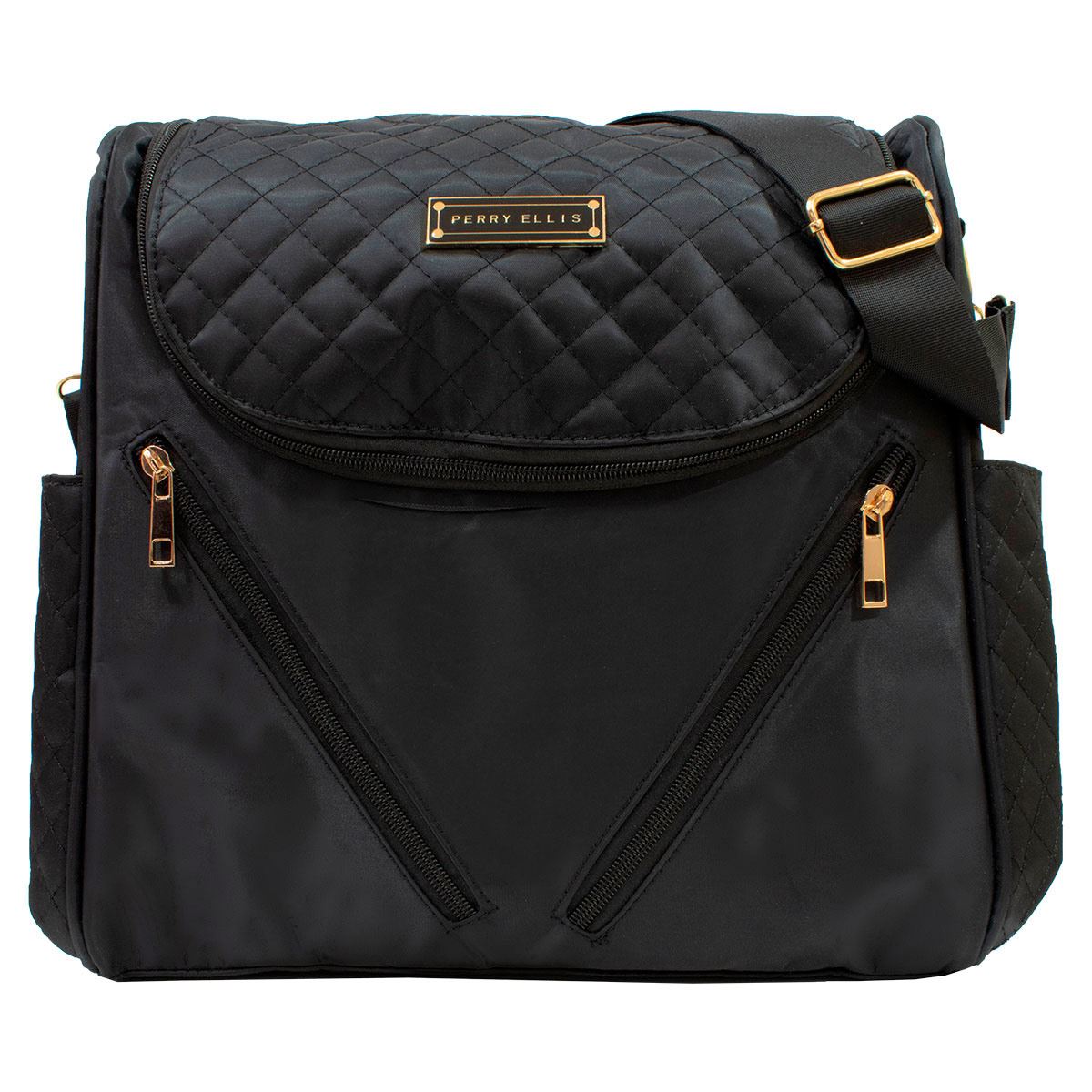 Pañalera Cruzada Perry Ellis Negro