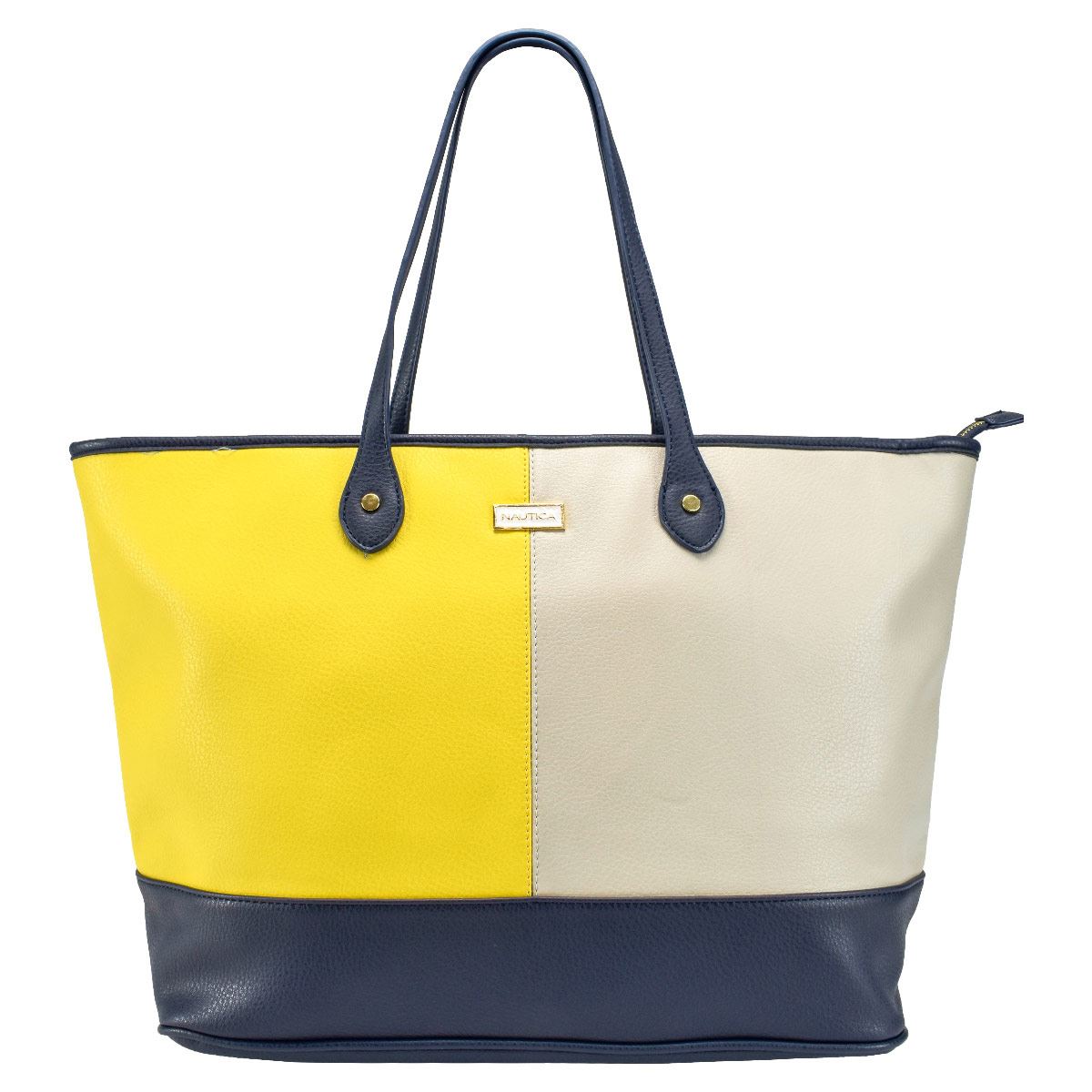 Bolso Tote Nautica Amarillo/ Blanco