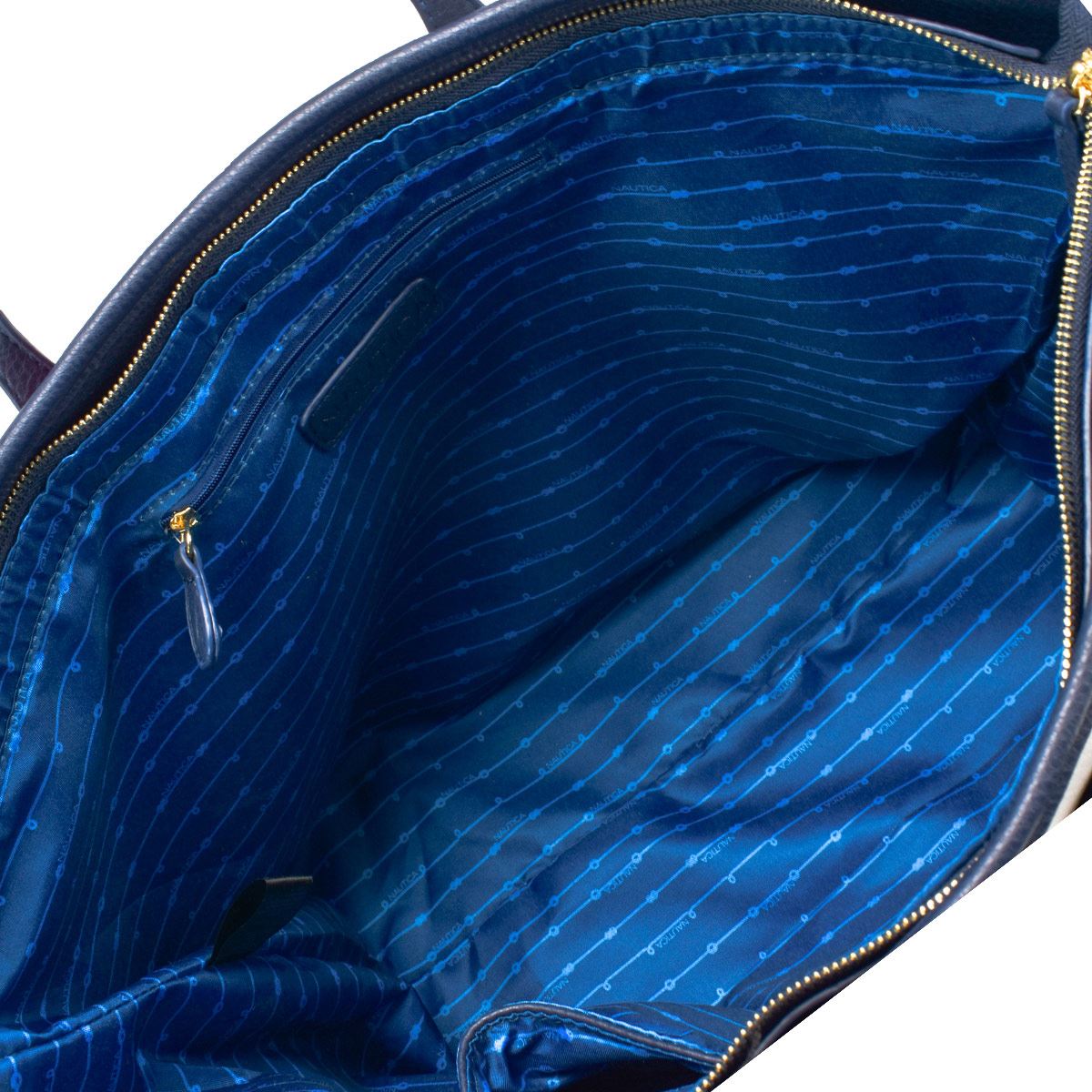 Bolso Tote Nautica Amarillo/ Blanco