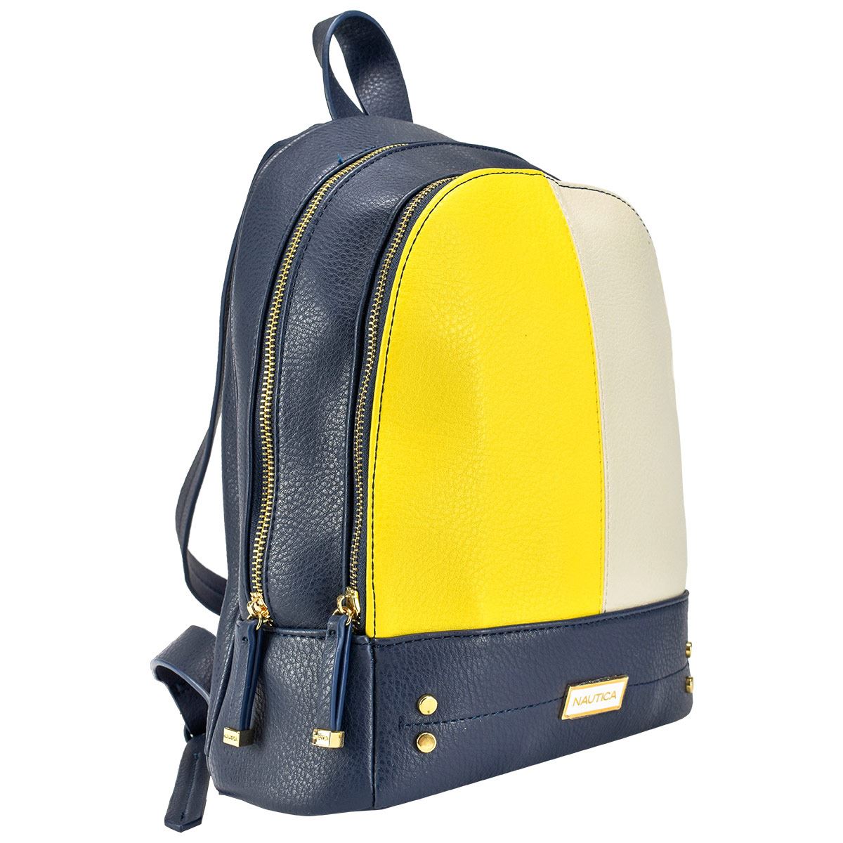 Bolso Back Pack Nautica Amarillo/ Blanco