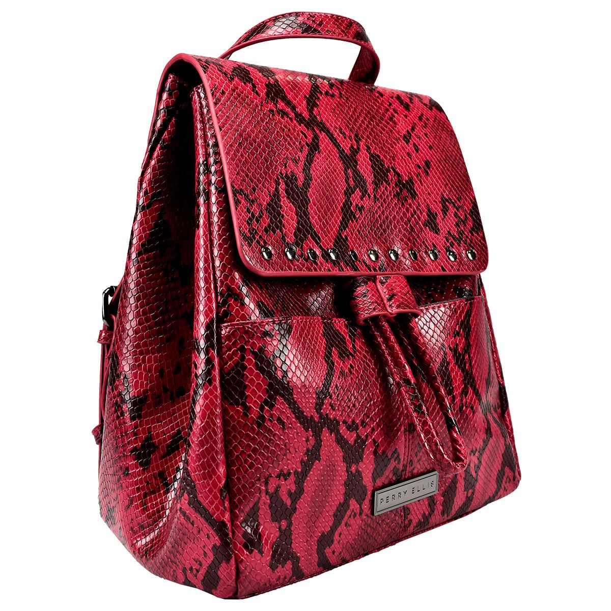 Bolso Back Pack Perry Ellis Vino