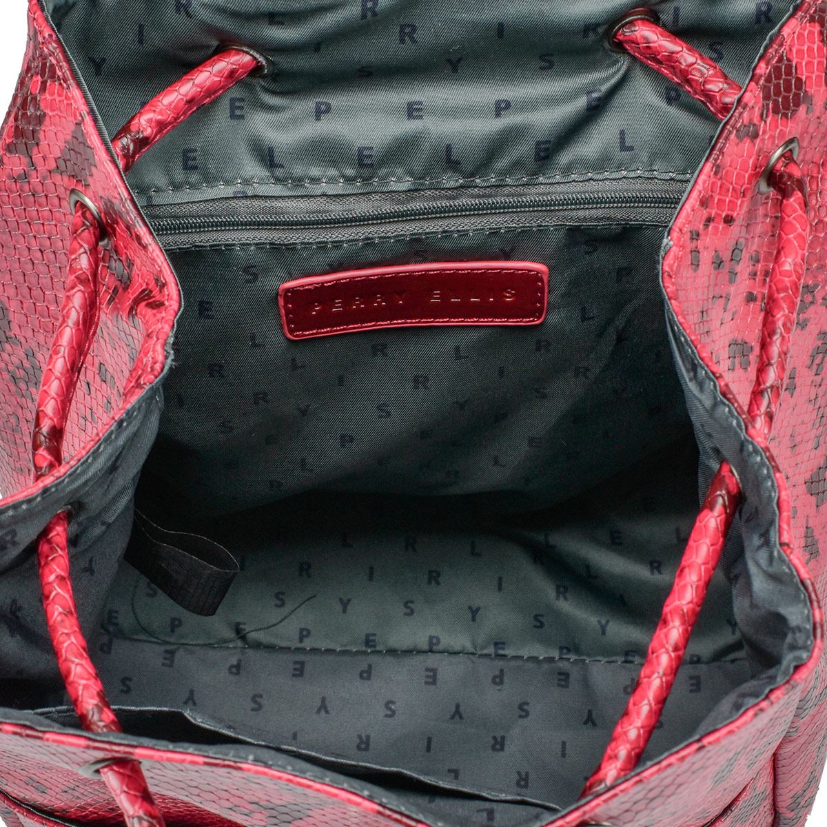 Bolso Back Pack Perry Ellis Vino