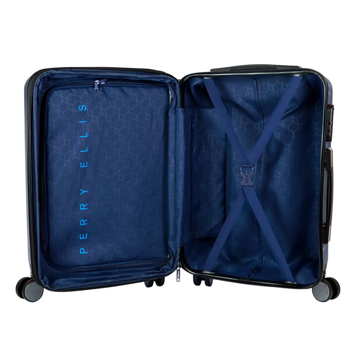 Maleta De Cabina 20 Perry Ellis Azul Marino