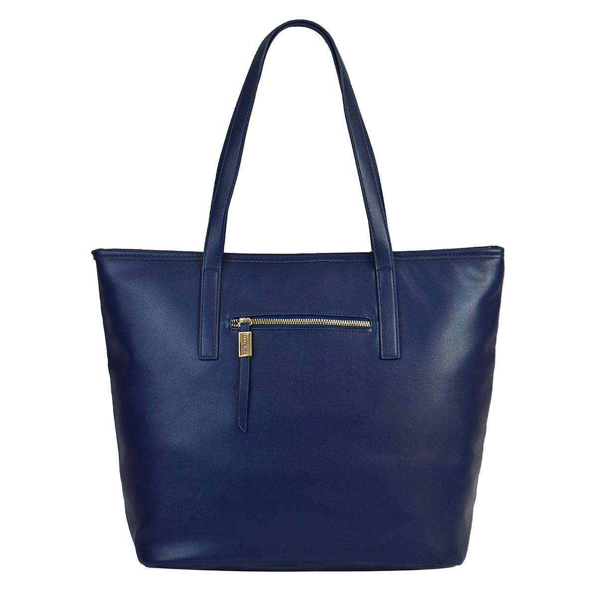 Bolsa Perry Ellis estilo tote color azul marino modelo A06823