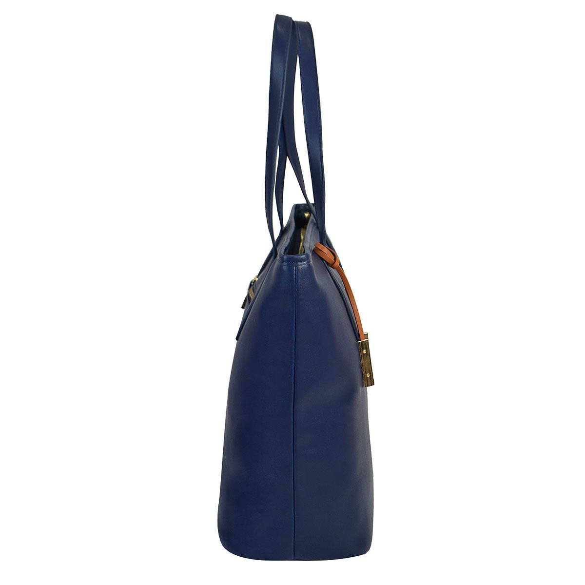 Bolsa Perry Ellis estilo tote color azul marino modelo A06823