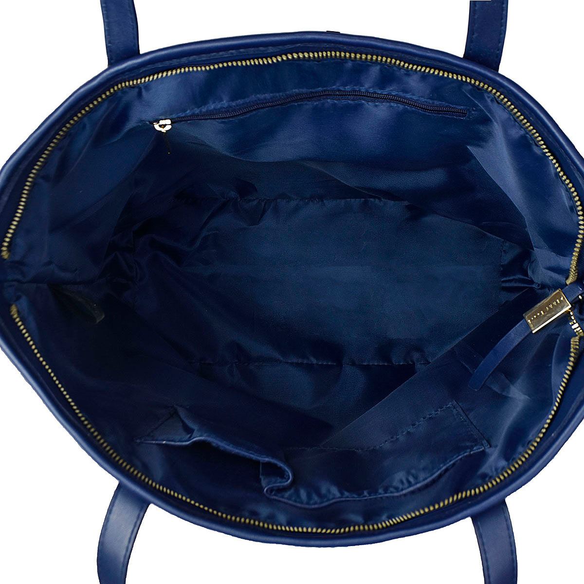 Bolsa Perry Ellis estilo tote color azul marino modelo A06823