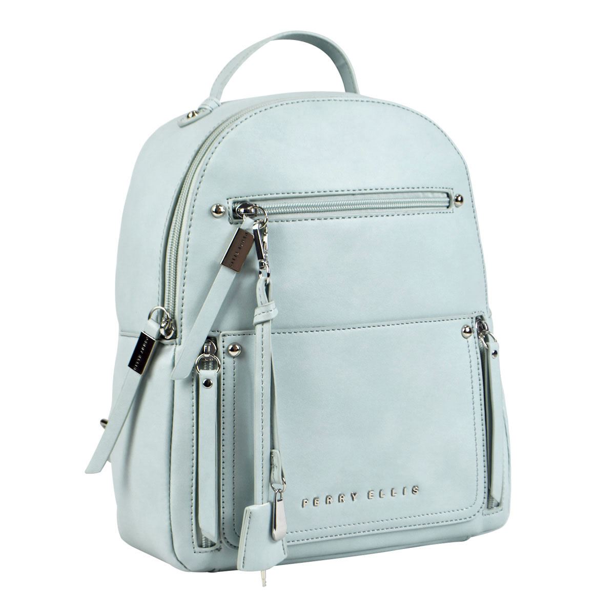 Bolsa estilo Backpack color Menta marca Perry Ellis modelo A07467